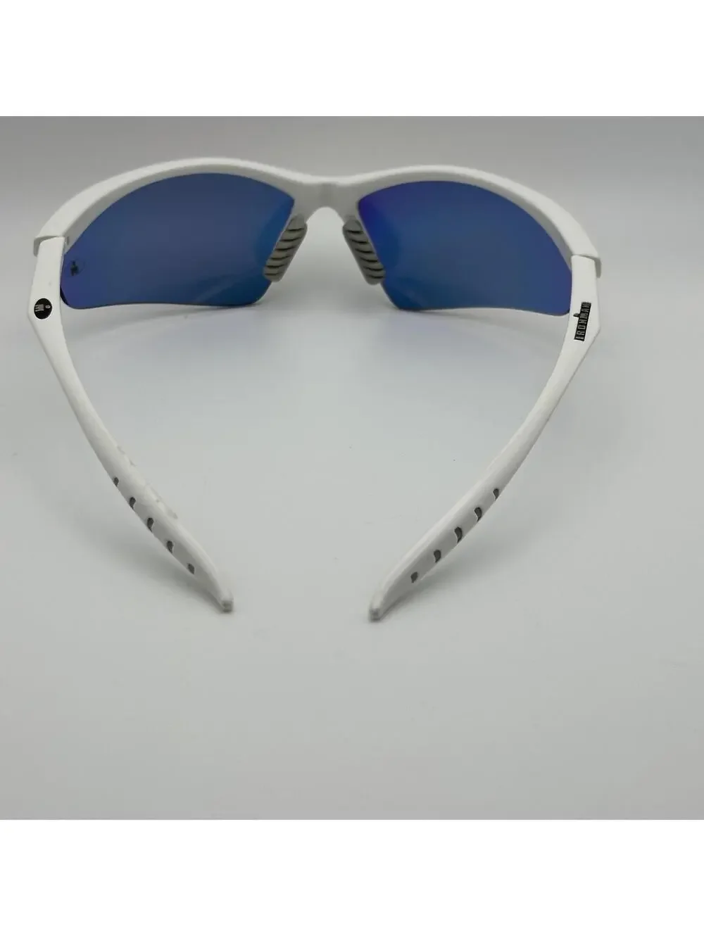 Ironman Triathlon White Red RV ACA Sports Sunglasses with Mirrored Lenses